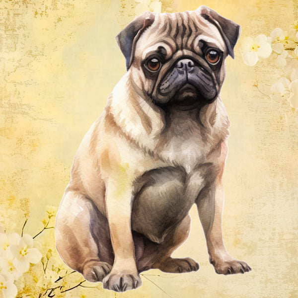 Pug Poster Print