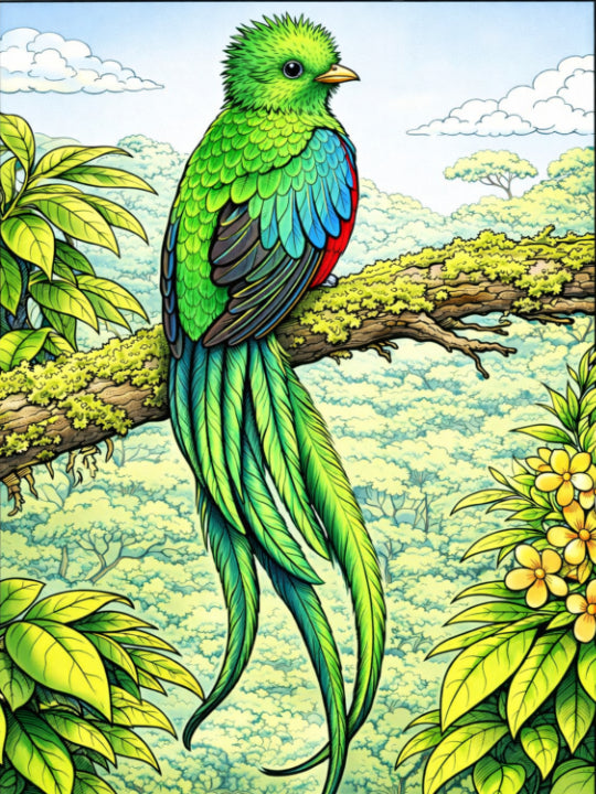 20 Colourful Birds of the World Colouring Book Volume 1 Digital Download