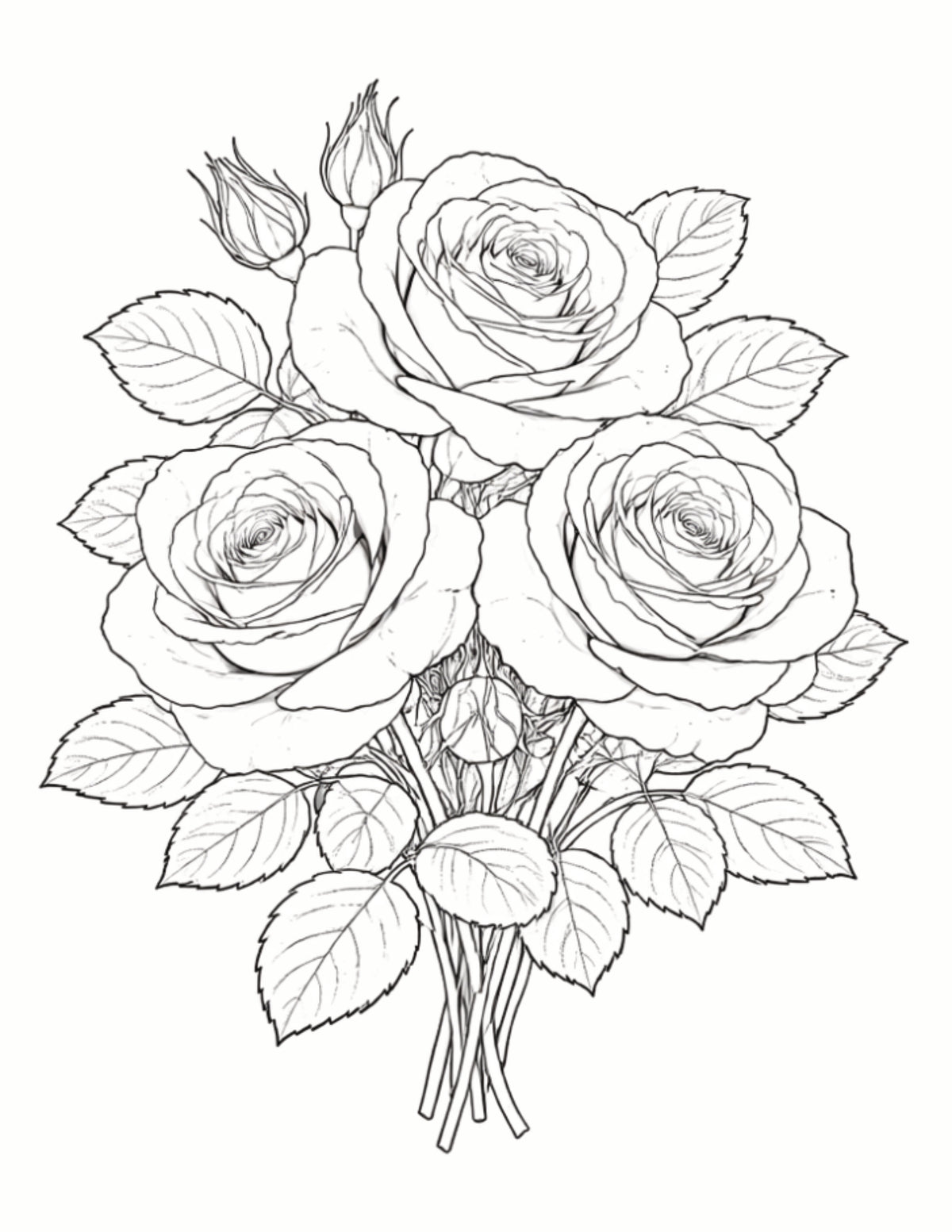 Your Pawpaw Printz Birth Month  Flower Colouring Book Digital