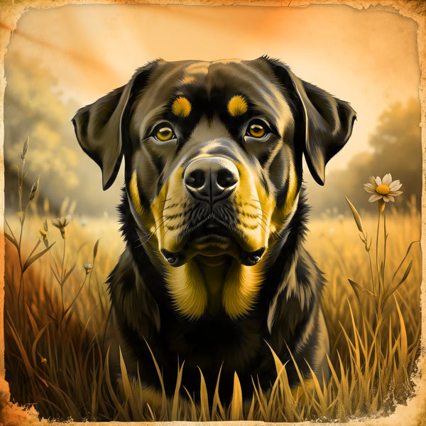 Rottweiler White glossy mug