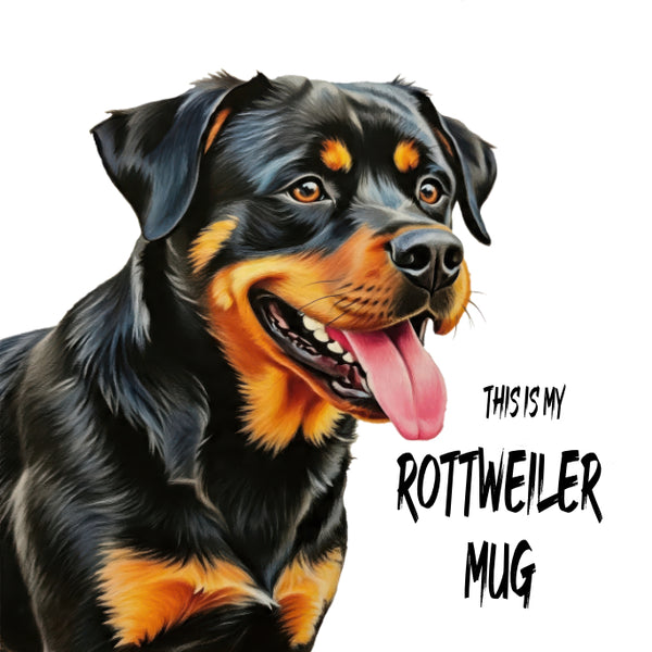 Rottweiler White glossy mug