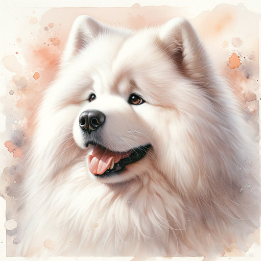 Samoyed 2 white glossy mug