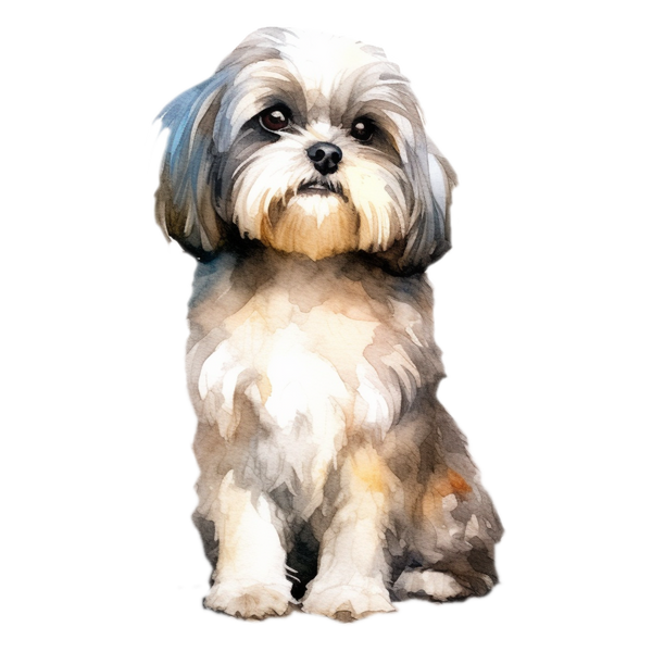Shih Tzu white glossy mug