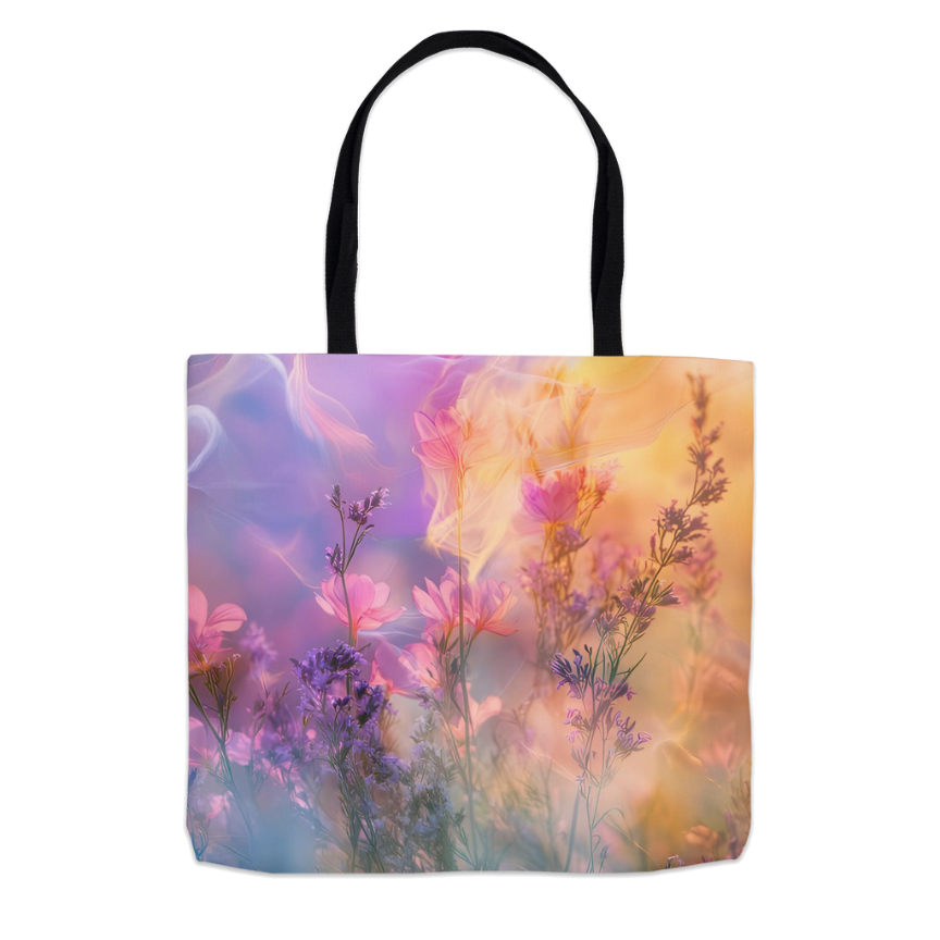 Sunset Flowers Tote Bag