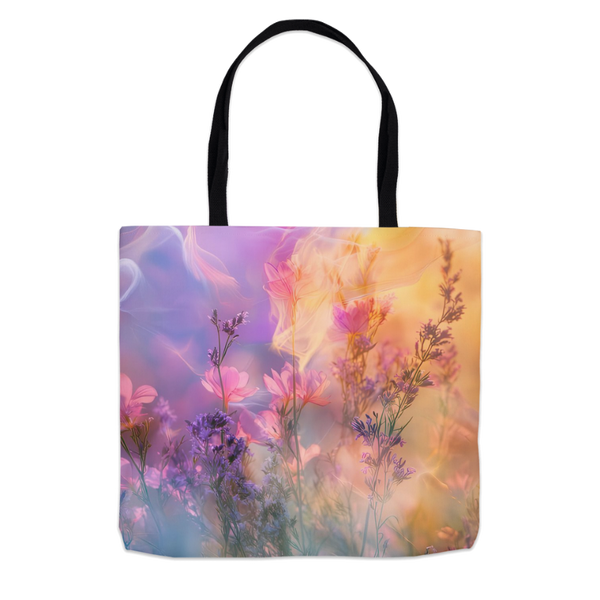 Sunset Flowers Tote Bag