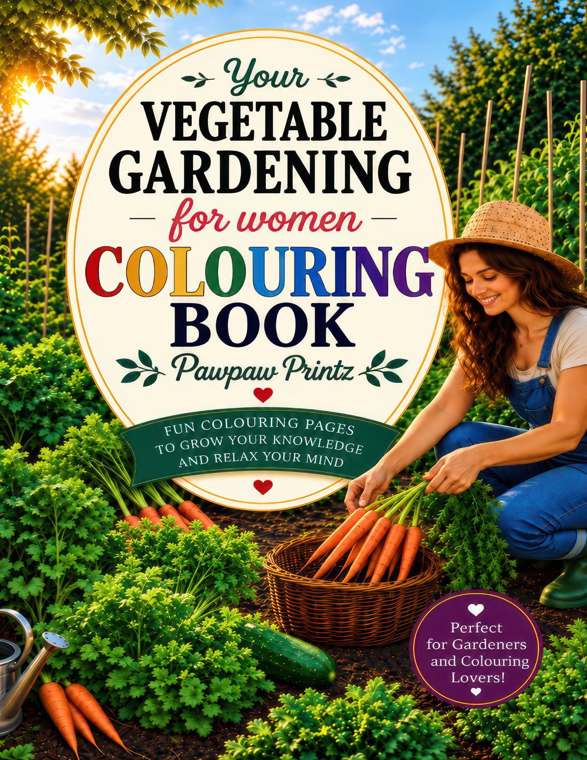 Your Vegetable Gardening for Women Colouring Book