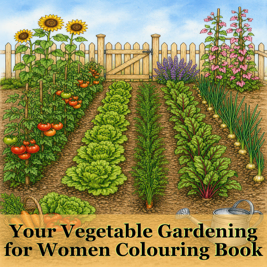 Your Vegetable Gardening for Women Colouring Book