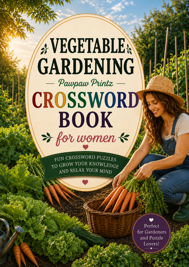 Your Vegetable Gardening for Women Crossword Puzzle Book