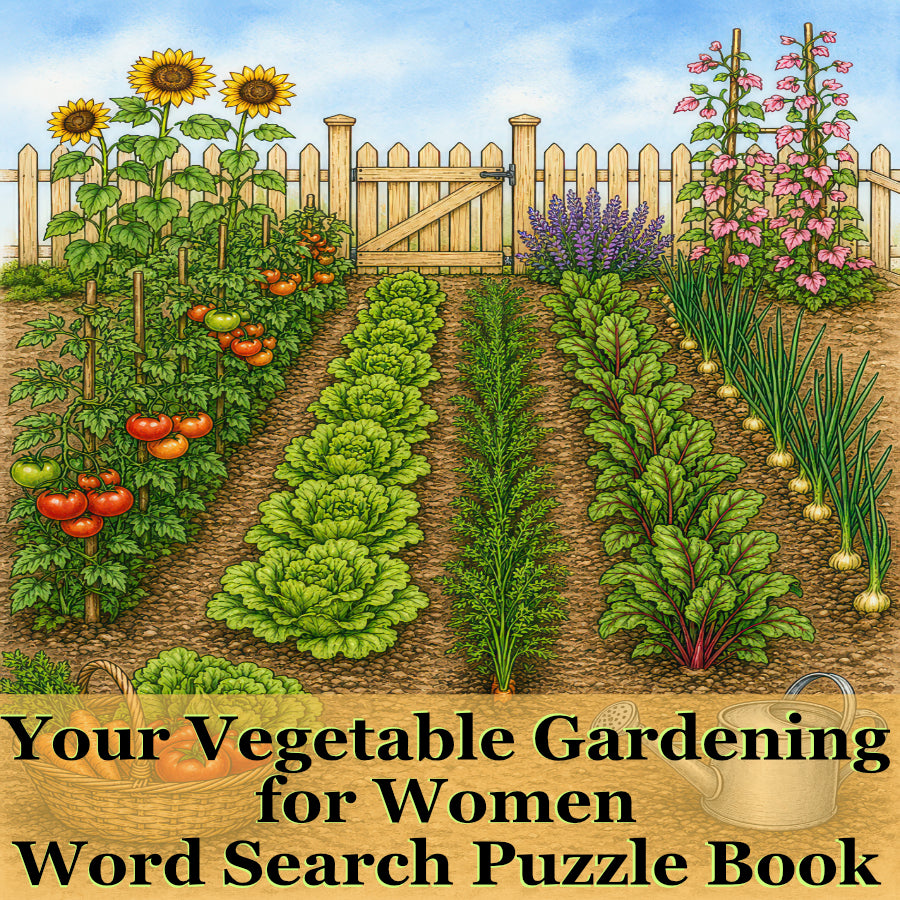 Your Vegetable Gardening for Women Word Search Book