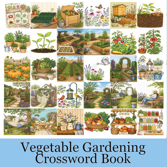 Your Vegetable Gardening for Women Crossword Puzzle Book