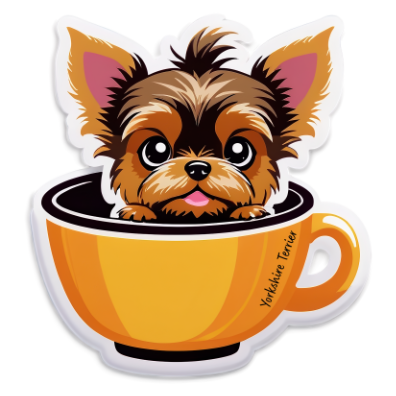 Yorkshire Terrier Bubble-free sticker