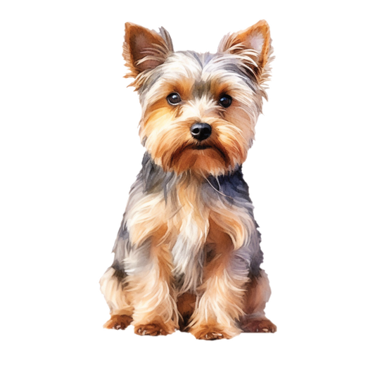 Yorkshire Terrier white glossy mug