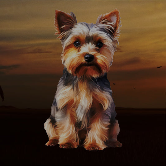 Yorkshire Terrier Overlay Poster Print
