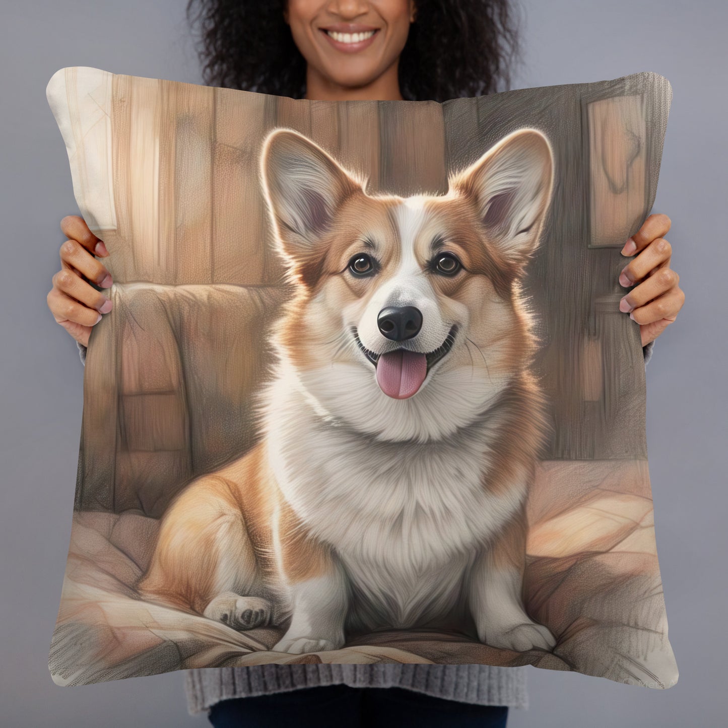 Corgi Basic Pillow