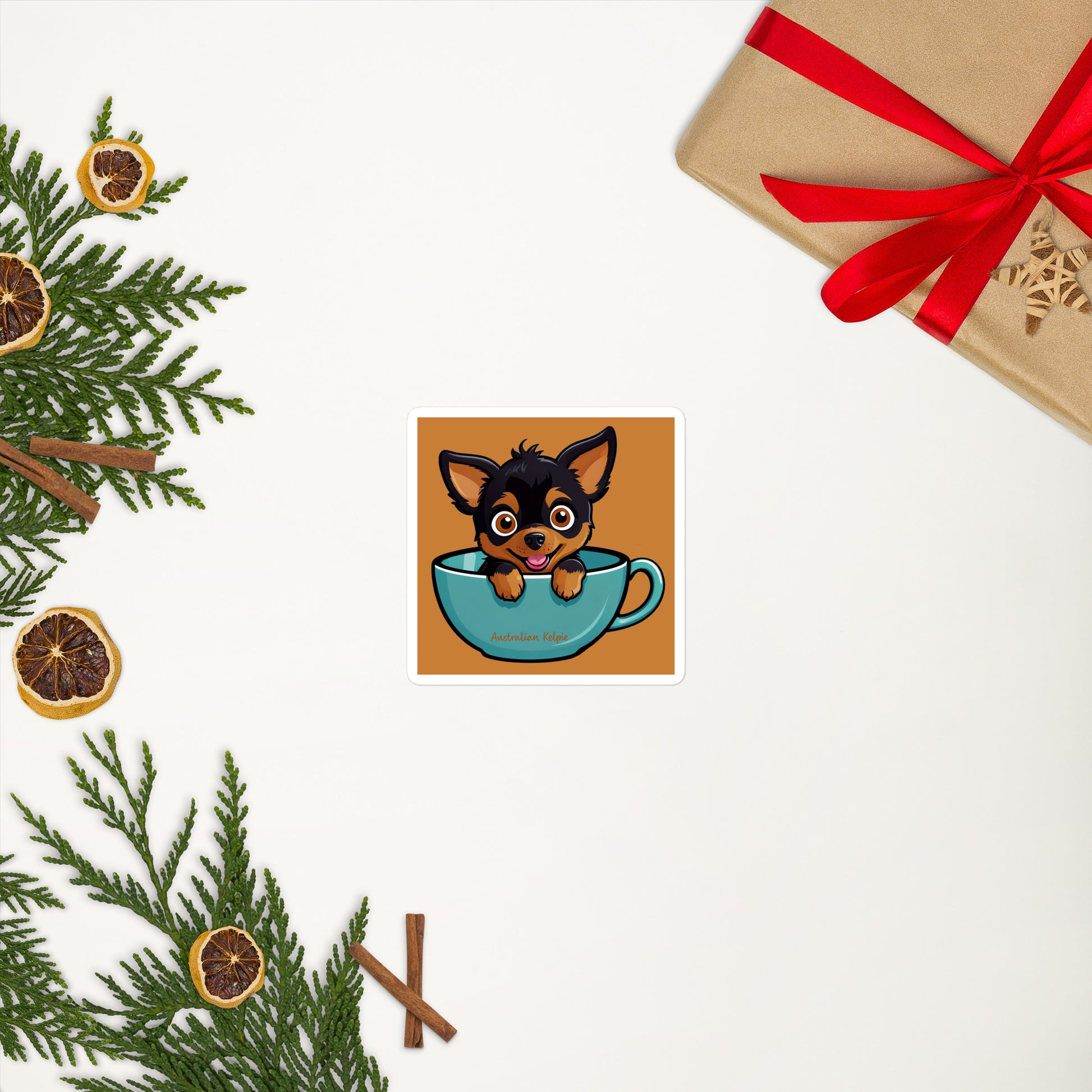 Australian Kelpie Bubble-free stickers