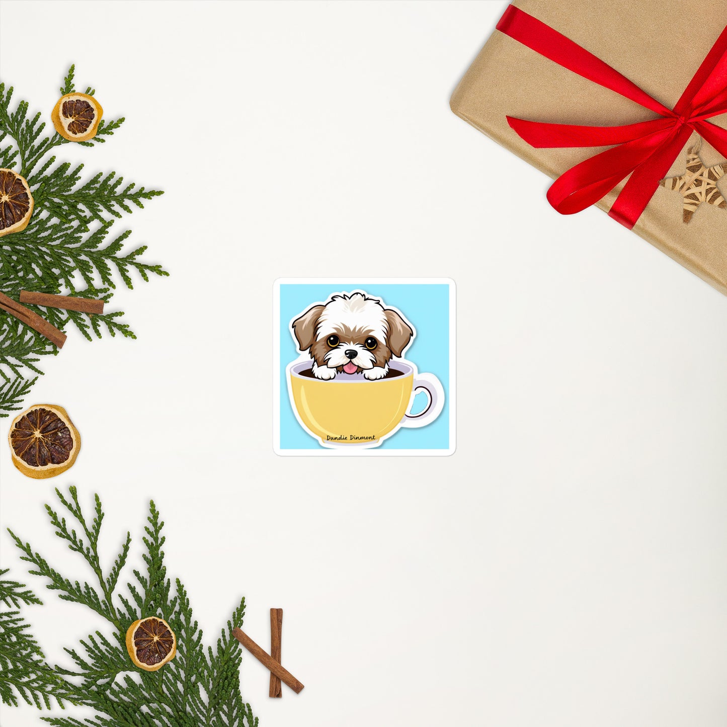 Dandie Dinmont Bubble-free stickers