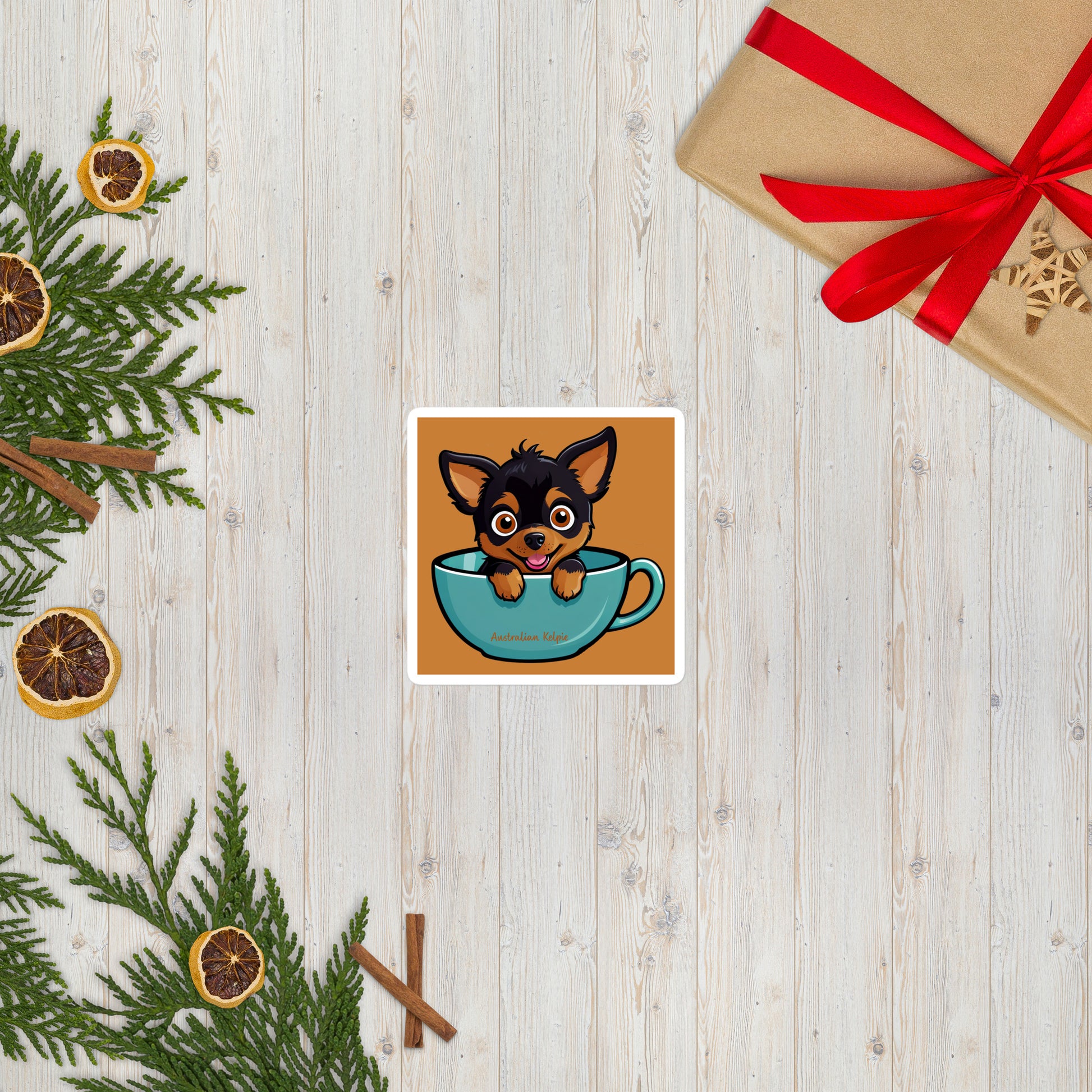 Australian Kelpie Bubble-free stickers