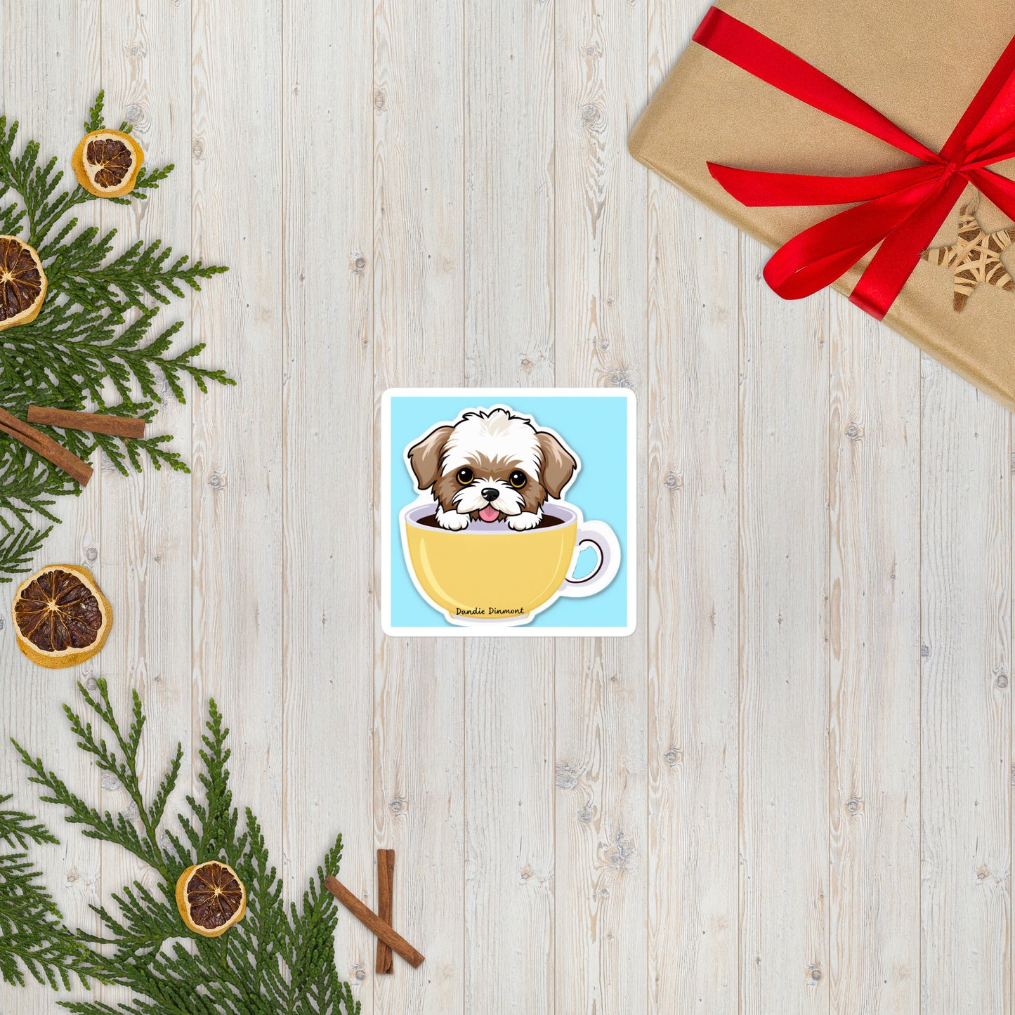 Dandie Dinmont Bubble-free stickers