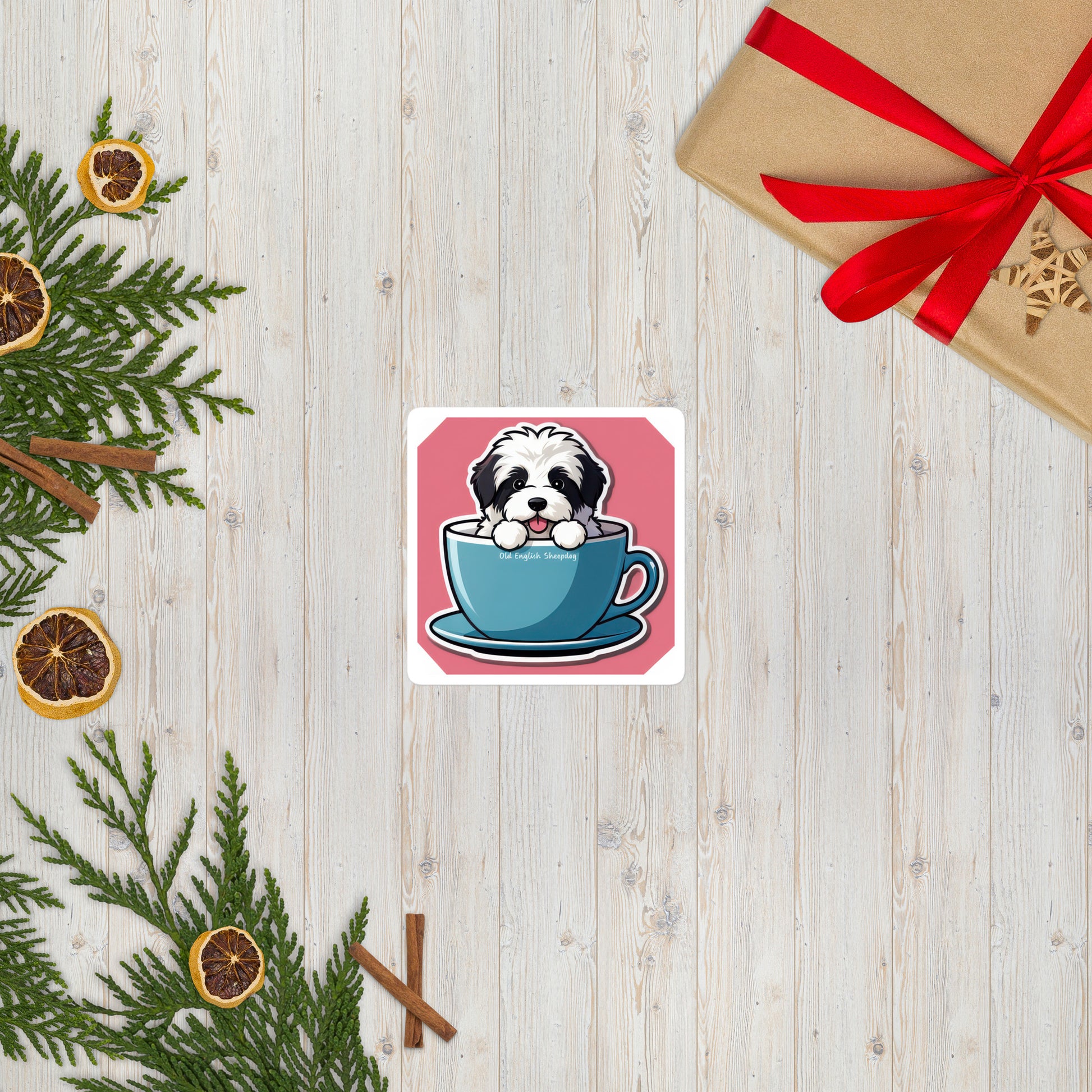 Old English Sheepdog Bubble-free sticker