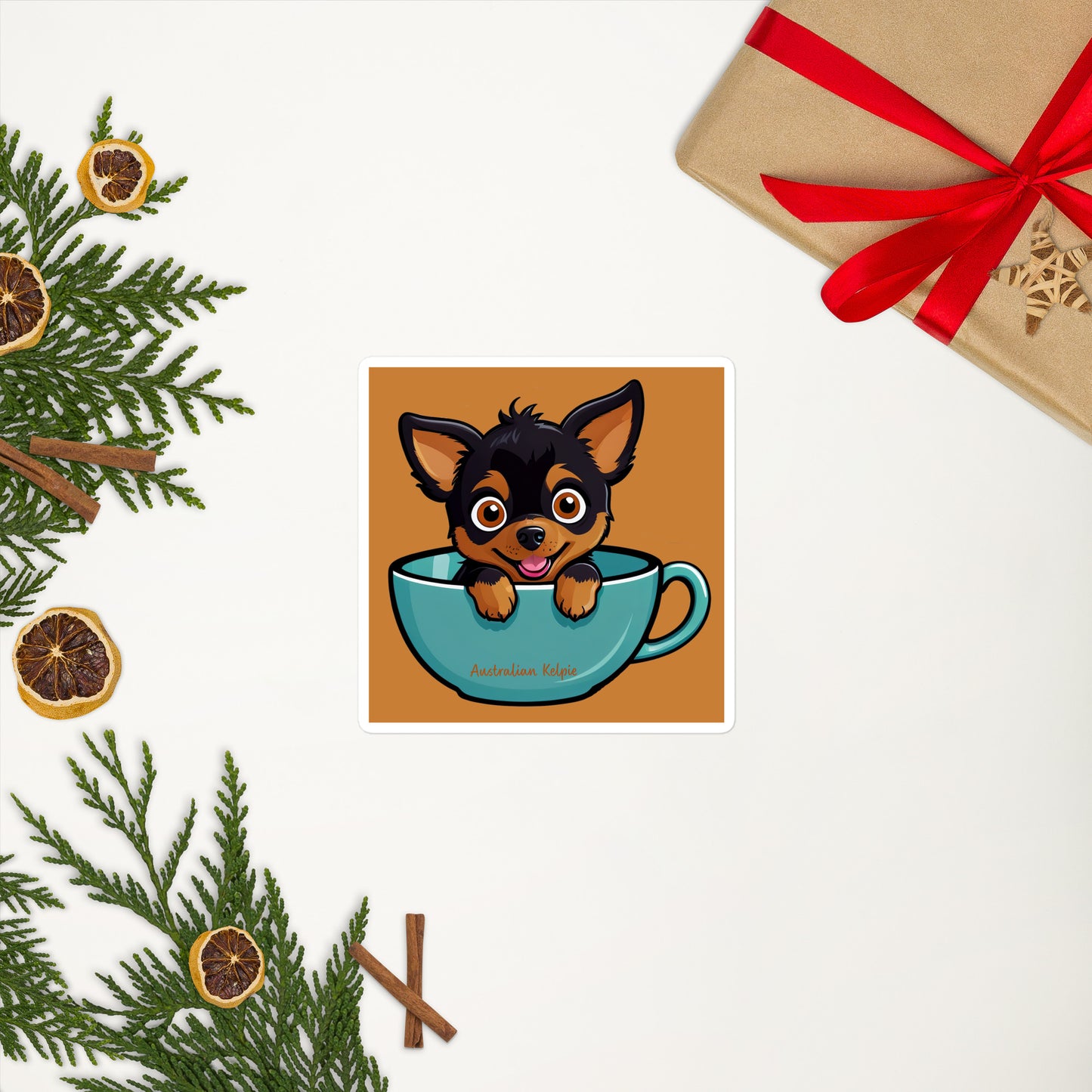 Australian Kelpie Bubble-free stickers