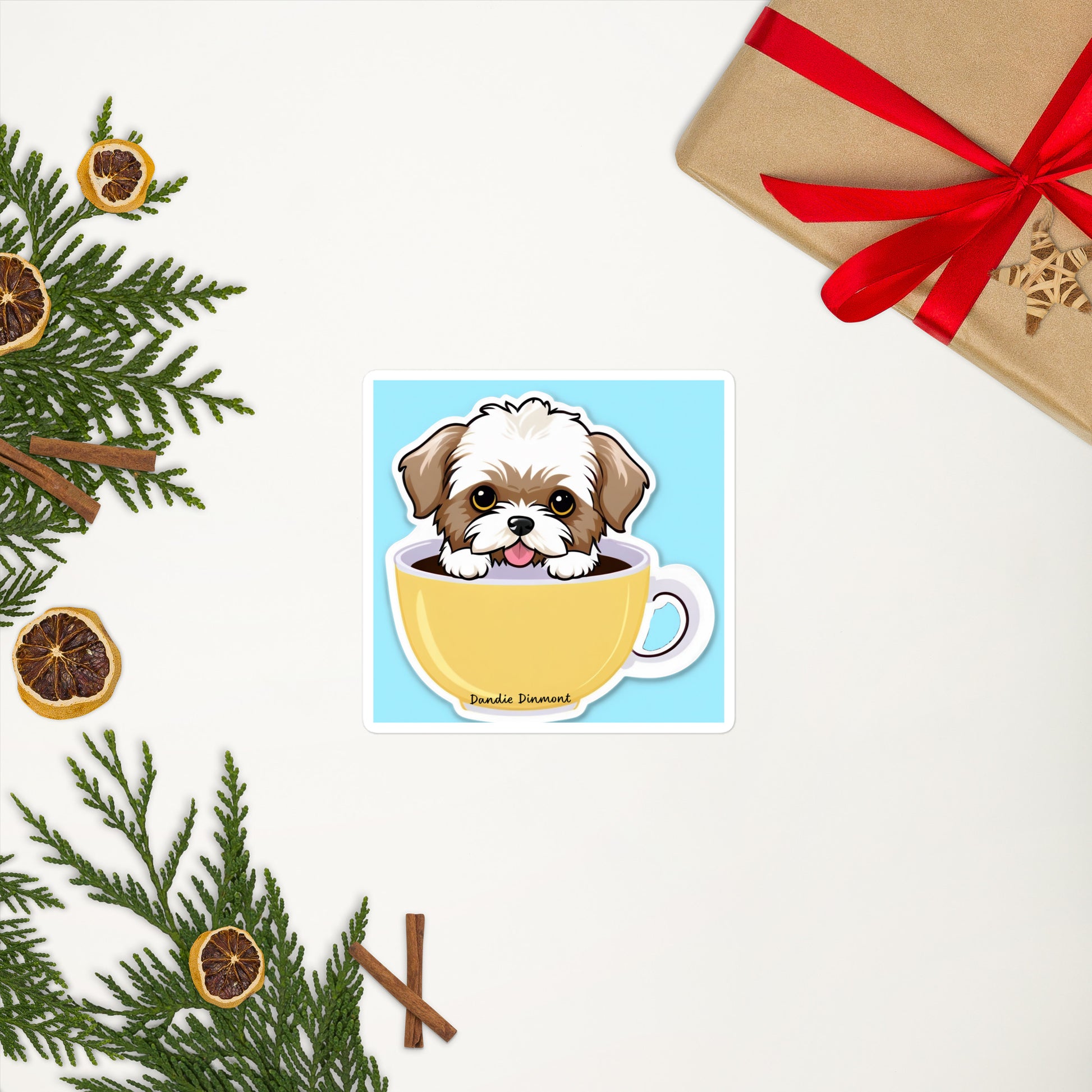 Dandie Dinmont Bubble-free stickers