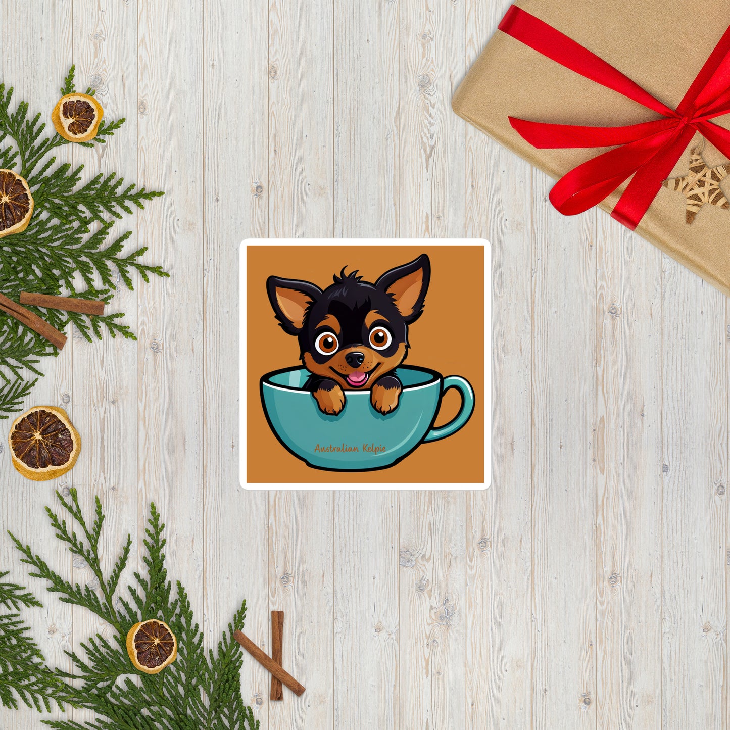 Australian Kelpie Bubble-free stickers