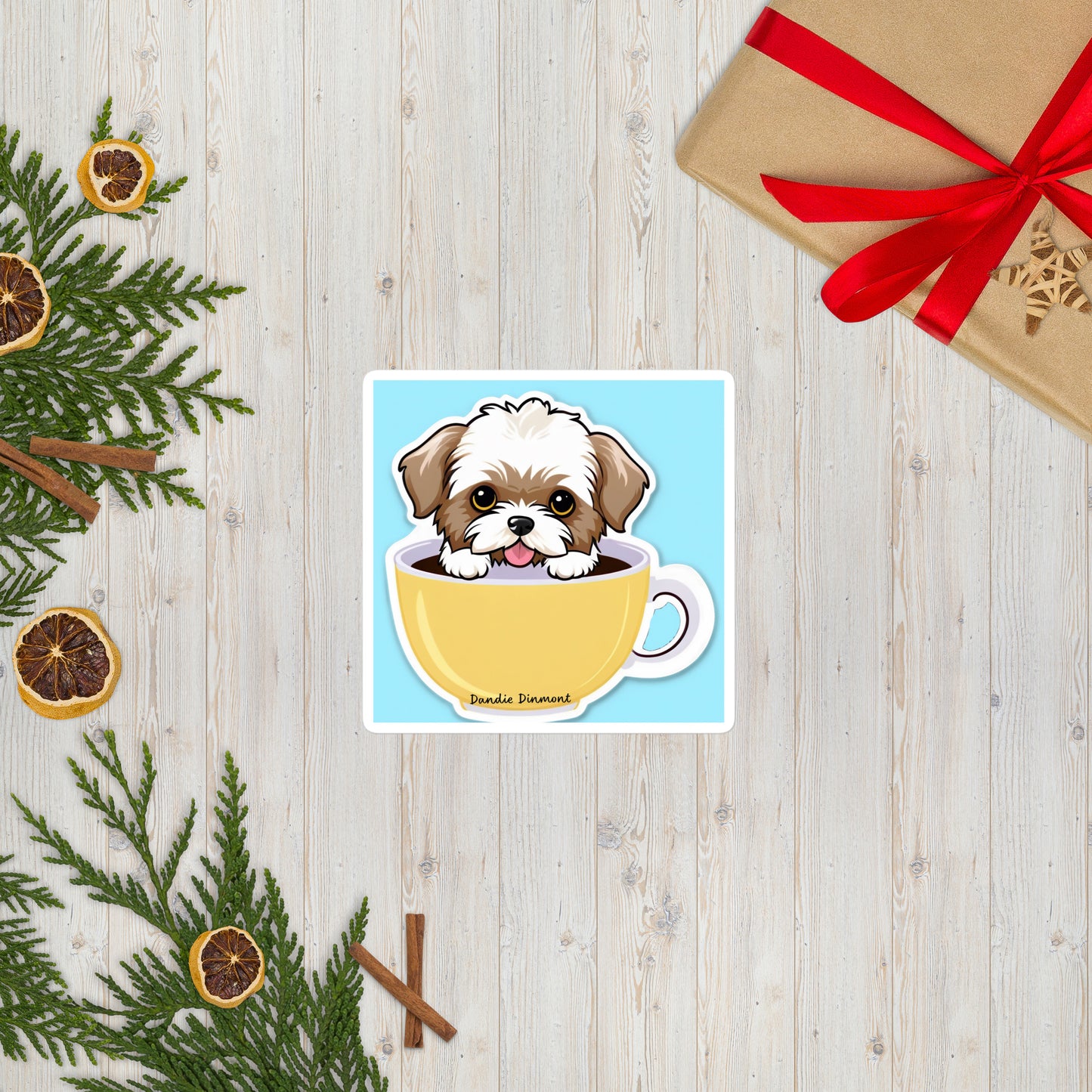 Dandie Dinmont Bubble-free stickers
