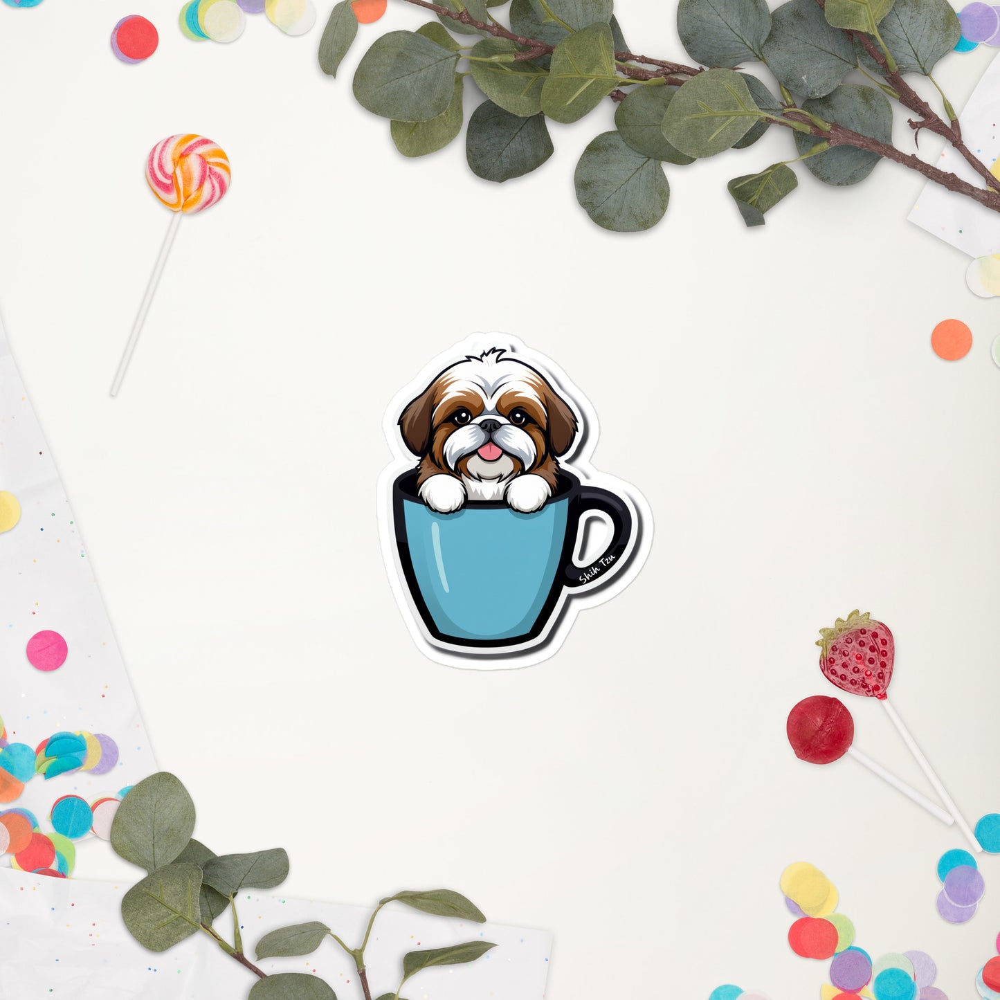 Shih Tzu Bubble-free sticker