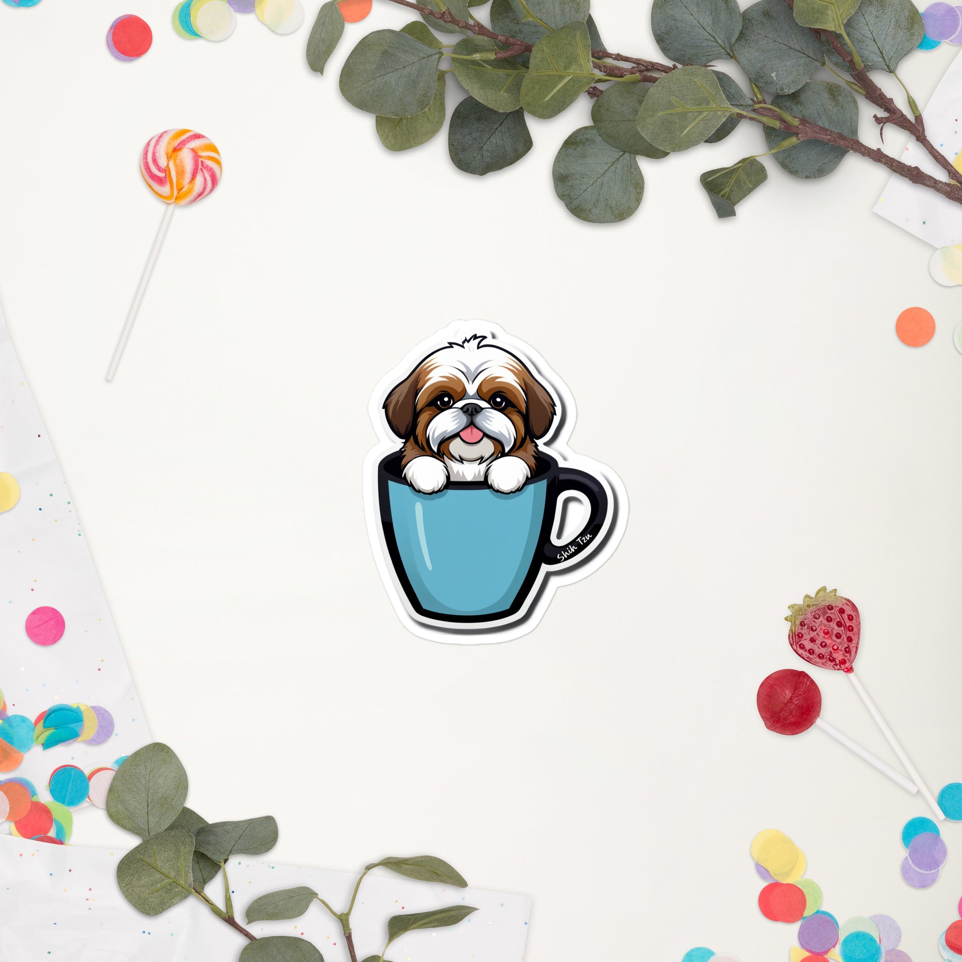 Shih Tzu Bubble-free sticker