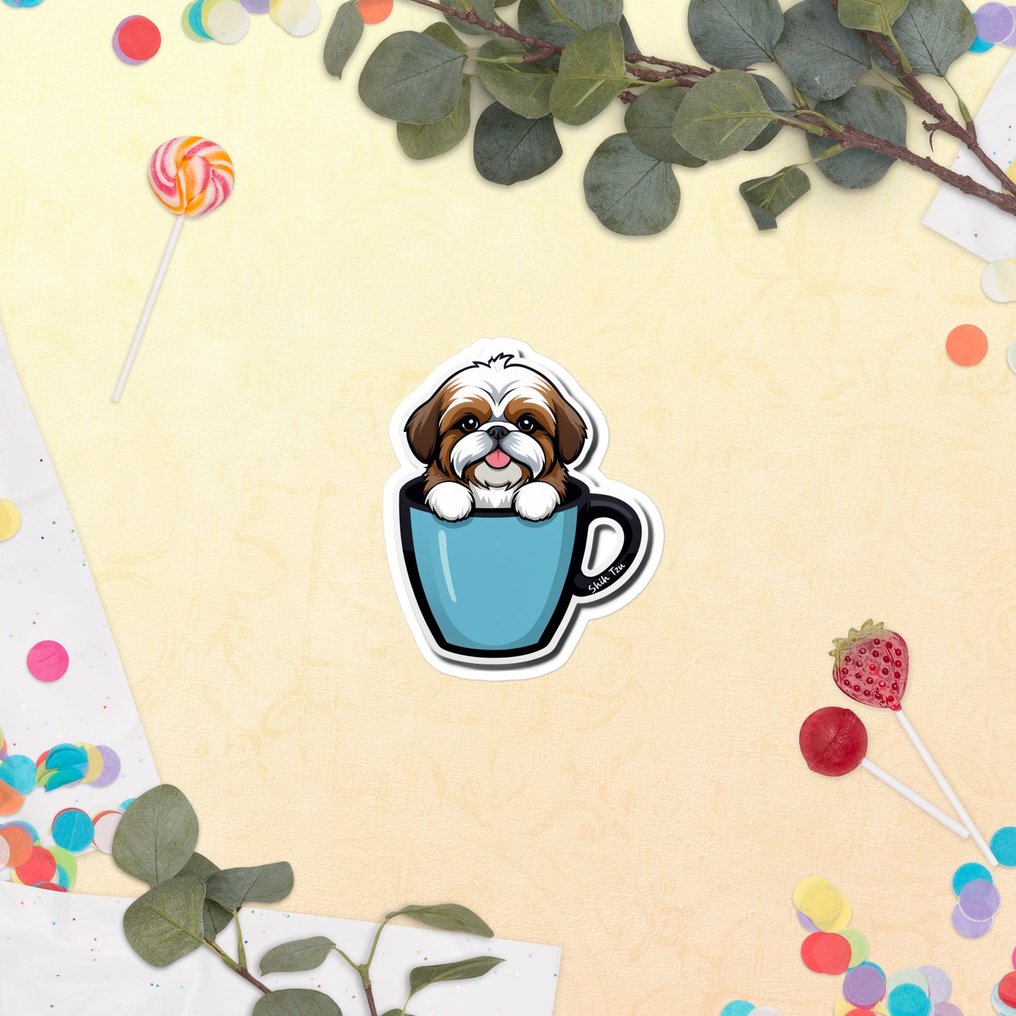 Shih Tzu Bubble-free sticker