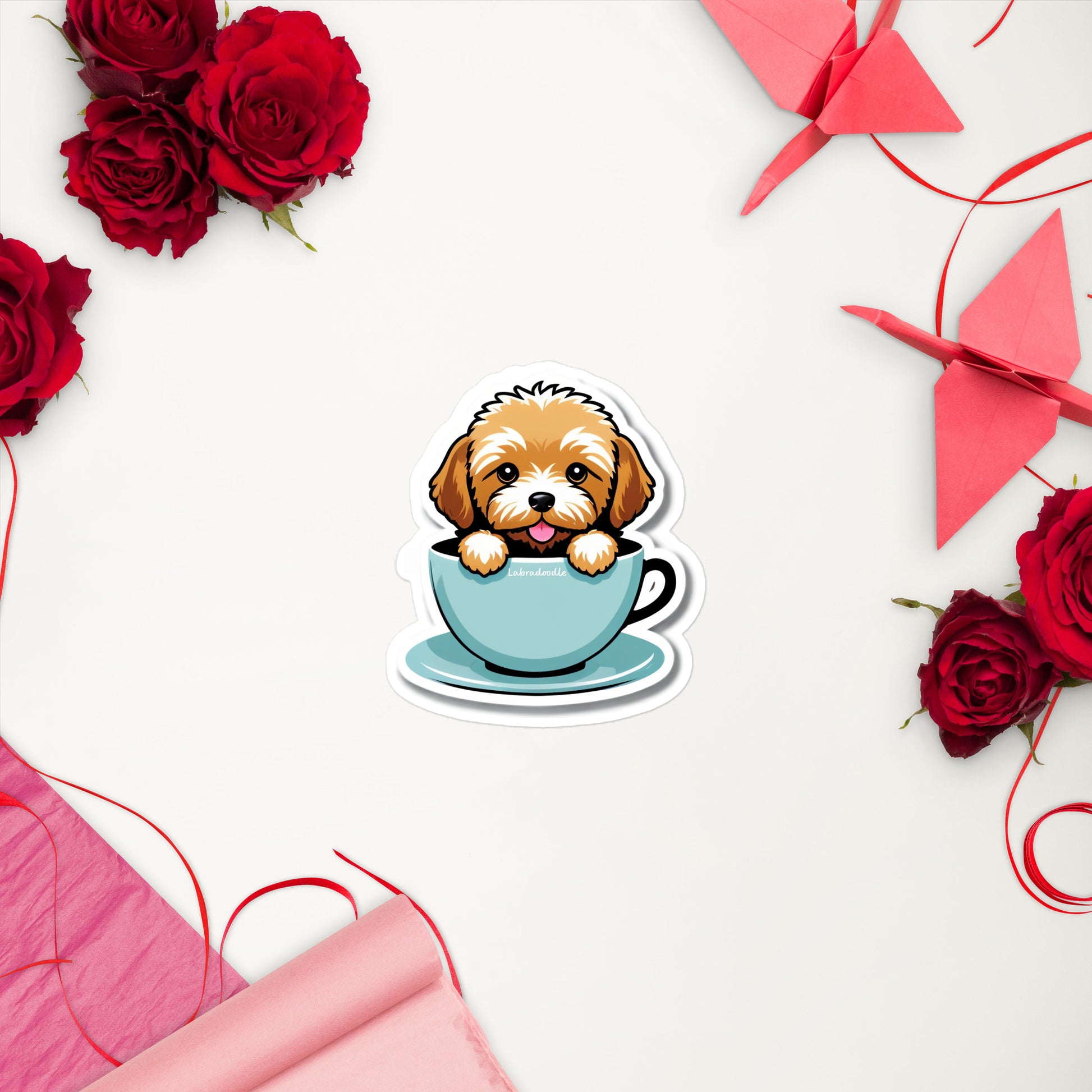 Labradoodle Bubble-free stickers