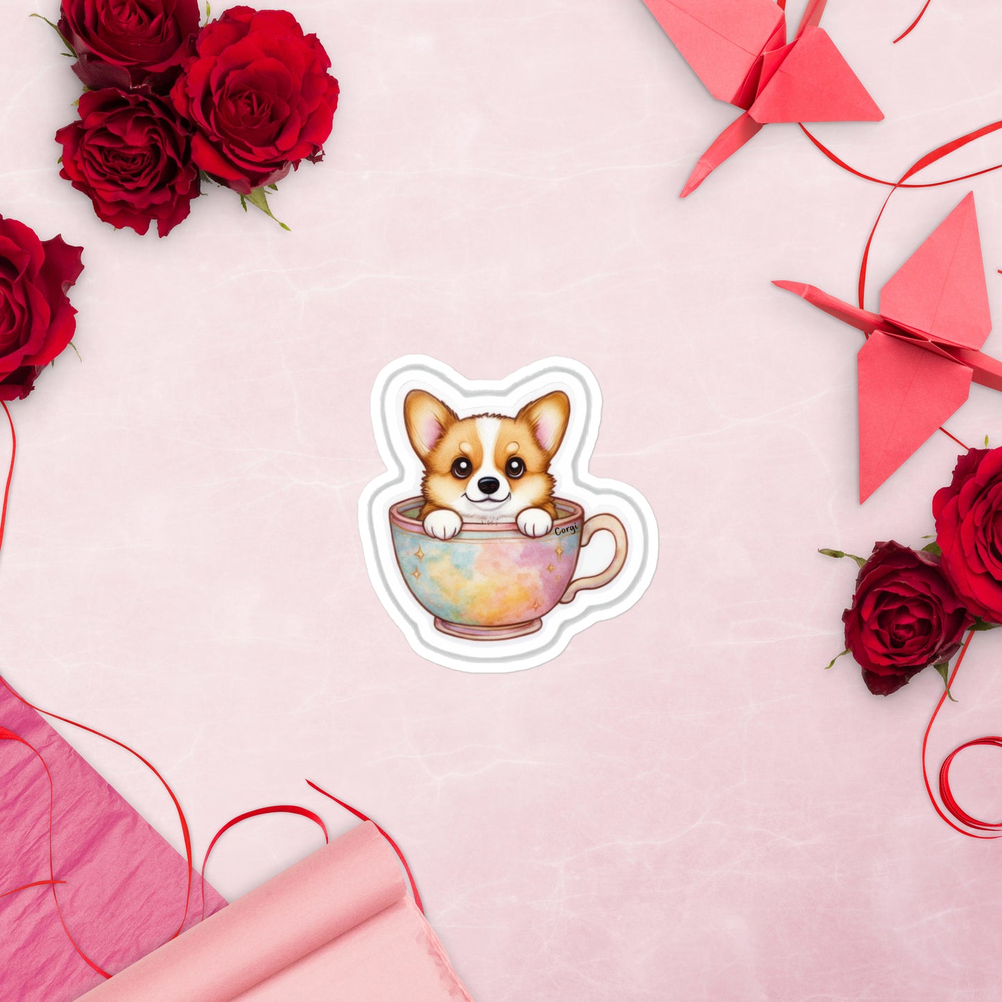 Corgi Bubble-free sticker