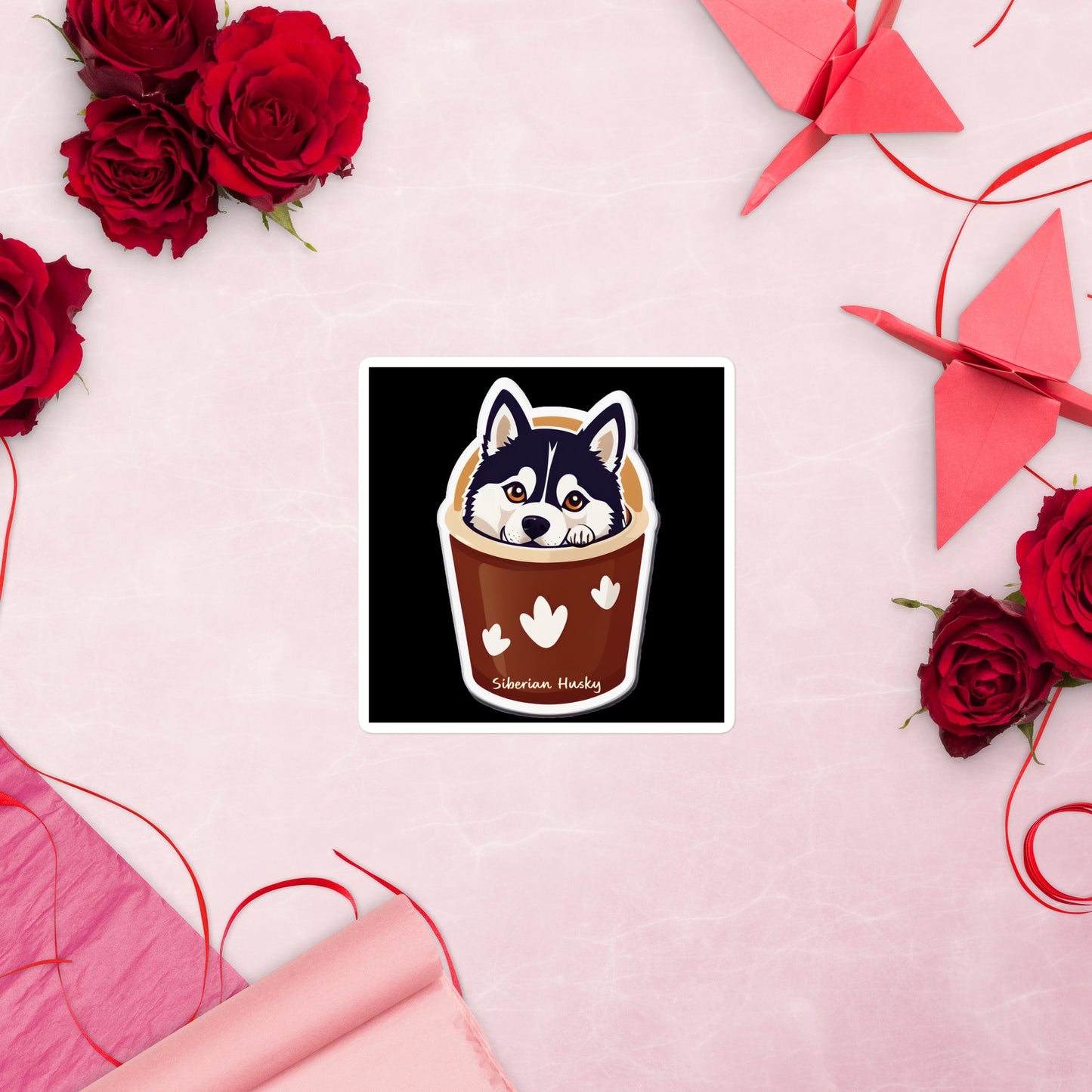 Siberian Husky Bubble-free sticker