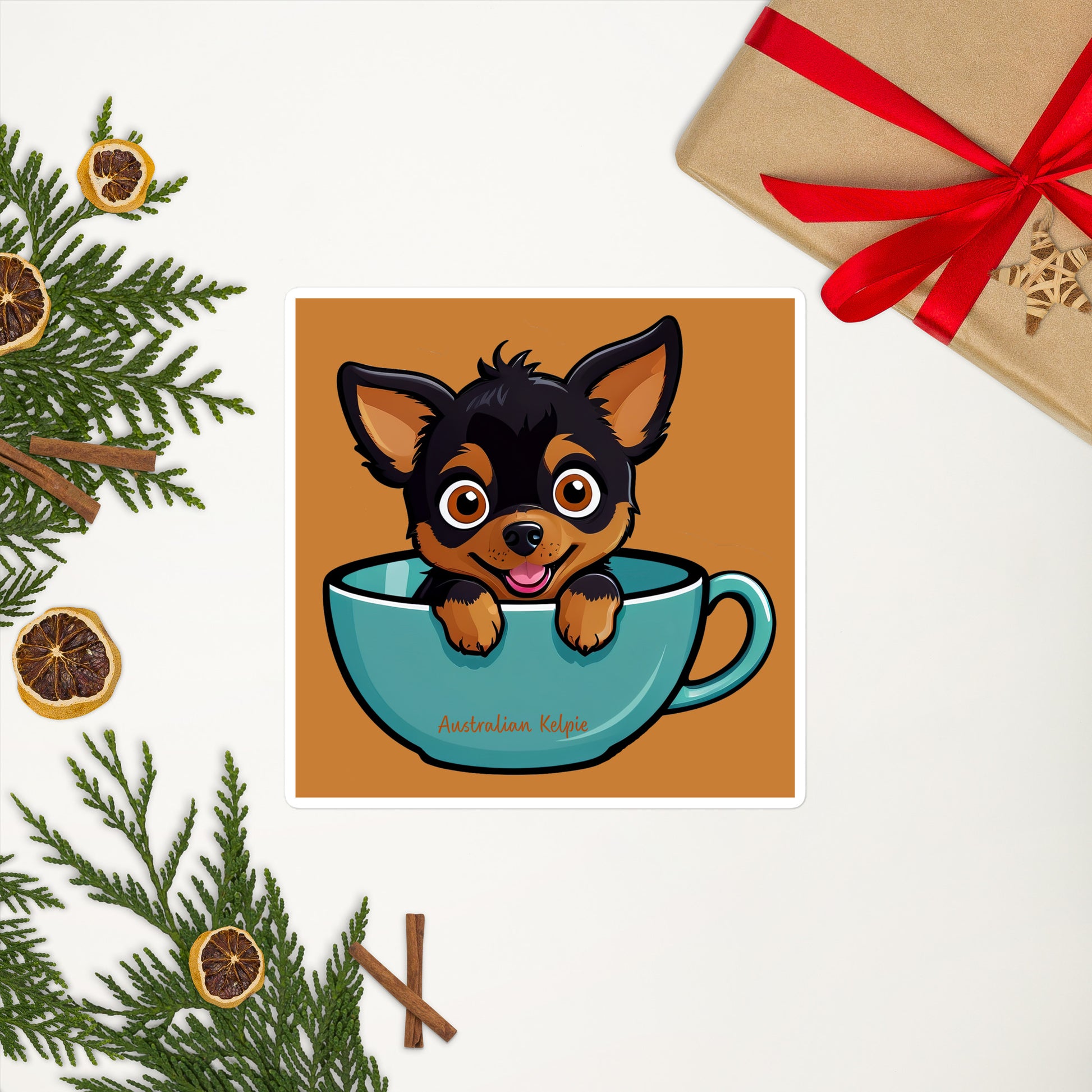 Australian Kelpie Bubble-free stickers