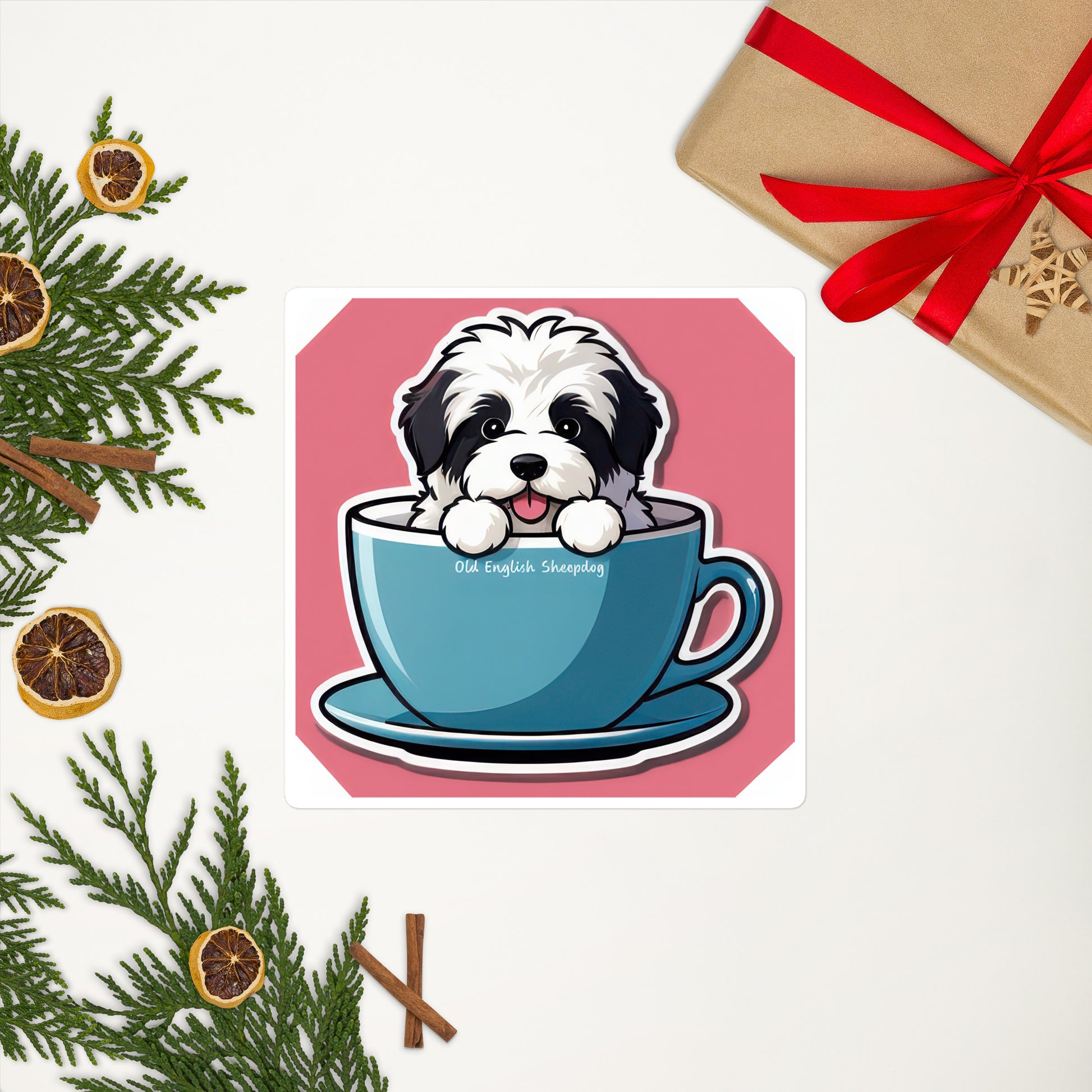 Old English Sheepdog Bubble-free sticker