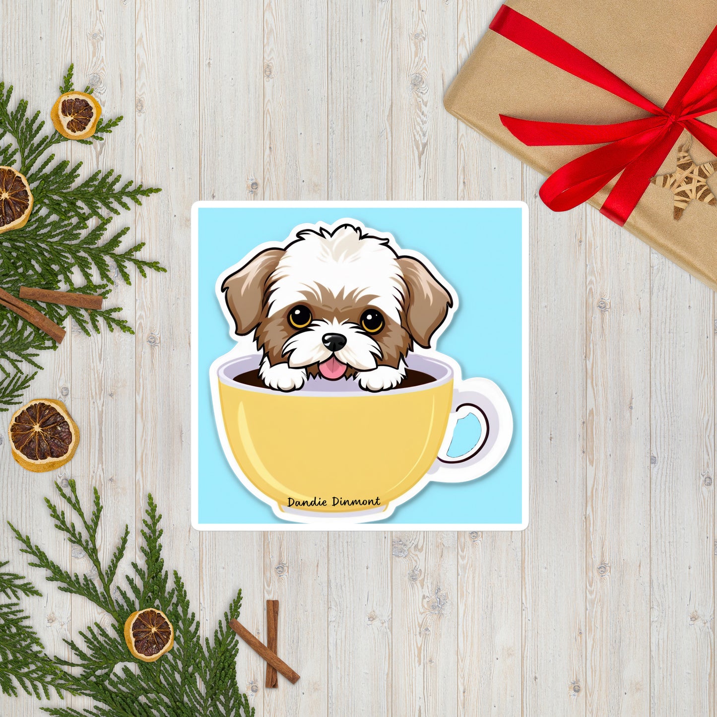 Dandie Dinmont Bubble-free stickers