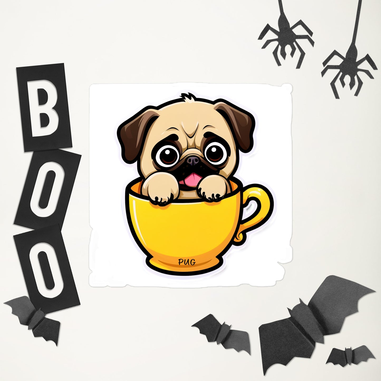 Pug Bubble-free sticker