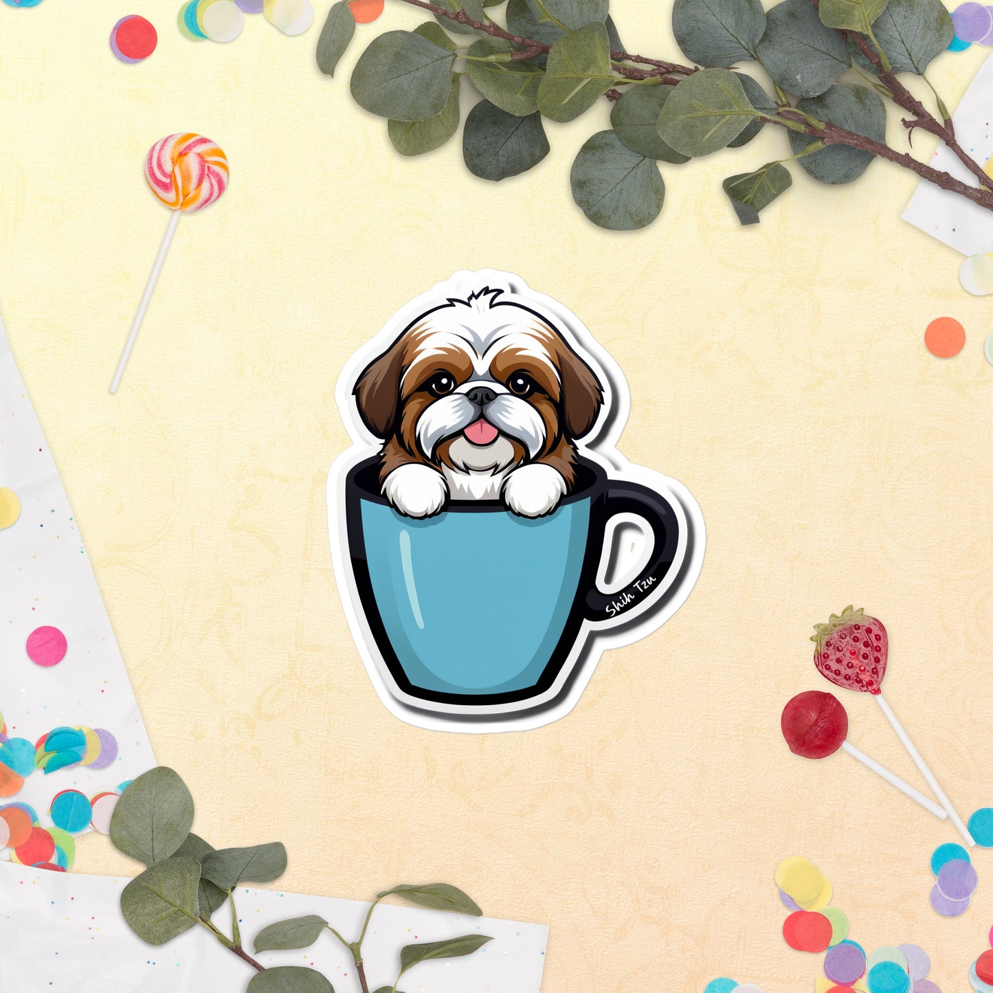 Shih Tzu Bubble-free sticker