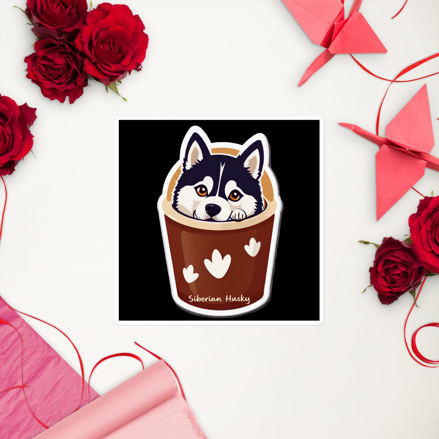 Siberian Husky Bubble-free sticker