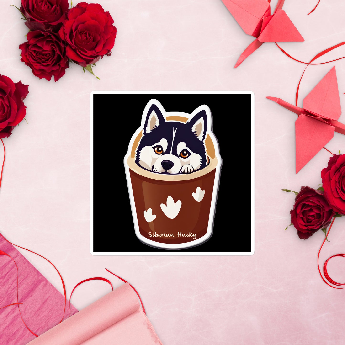 Siberian Husky Bubble-free sticker