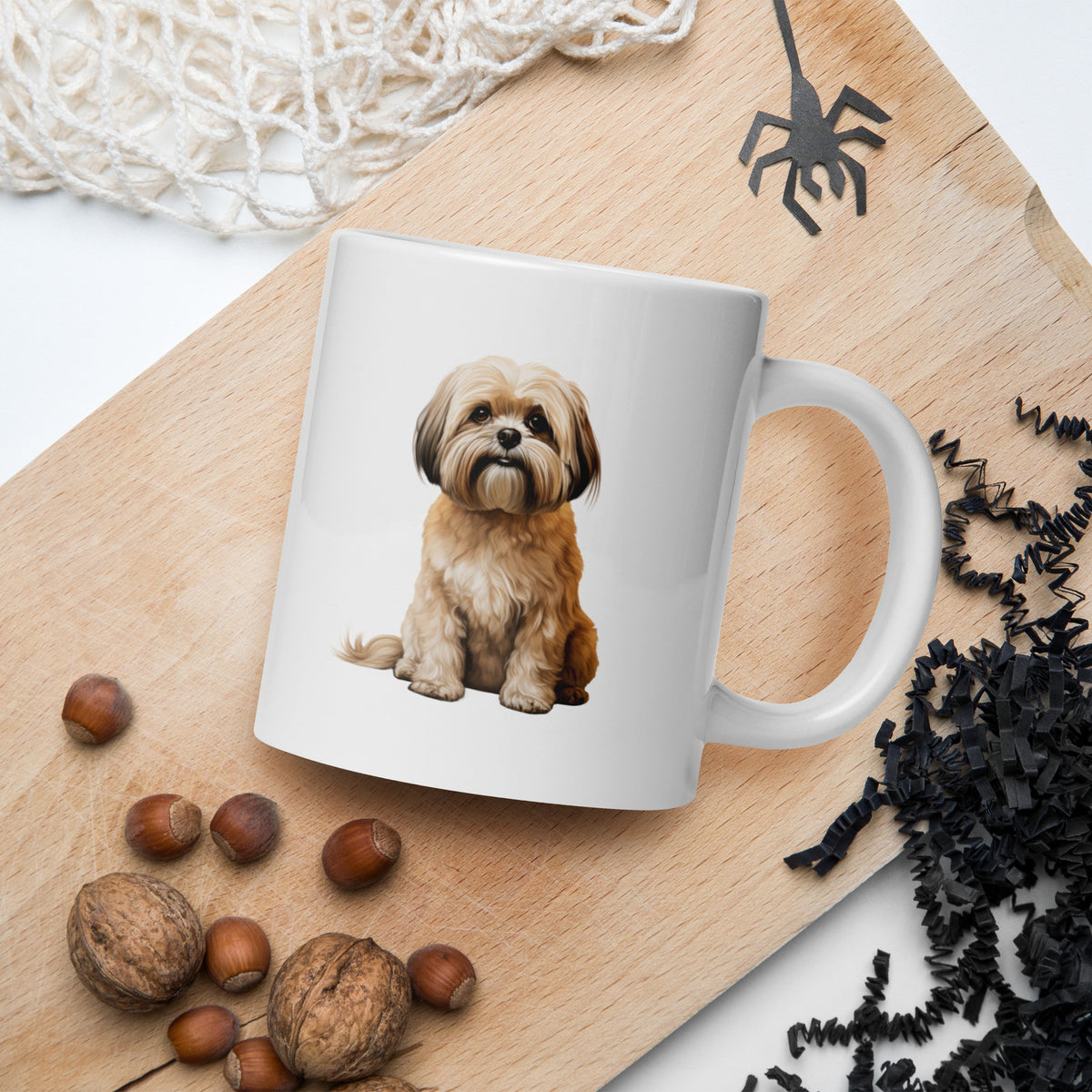 Lhasa Aspo white glossy mug